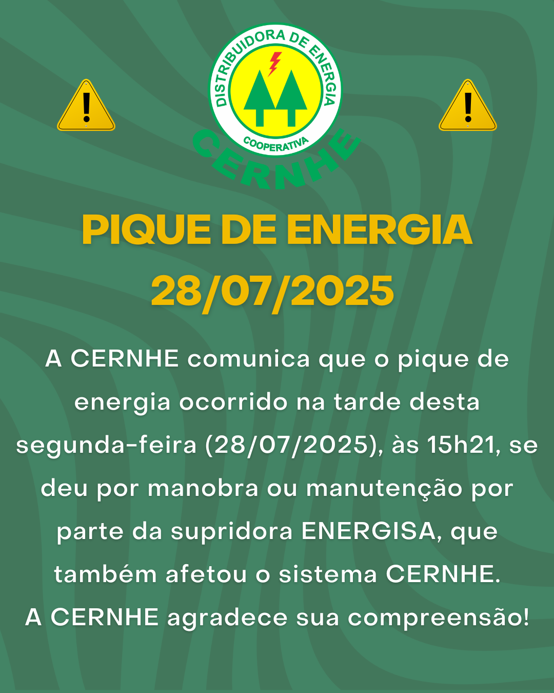 PIQUE DE ENERGIA – 28/07/2025