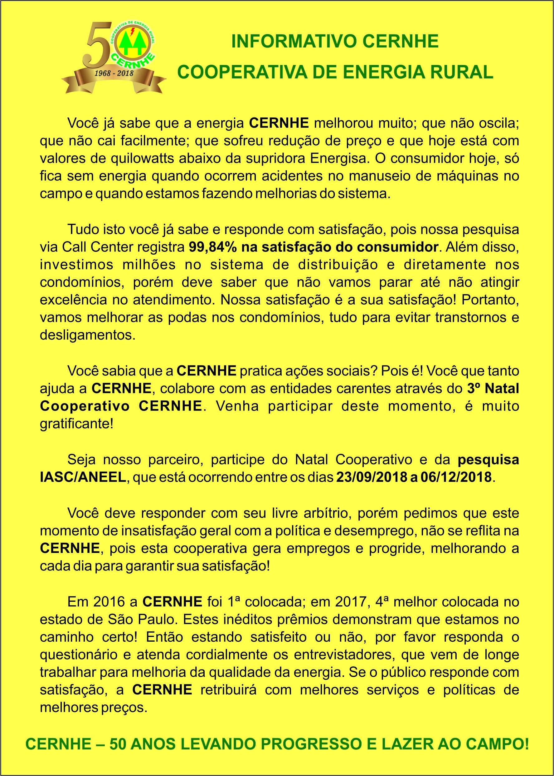 INFORMATIVO CERNHE