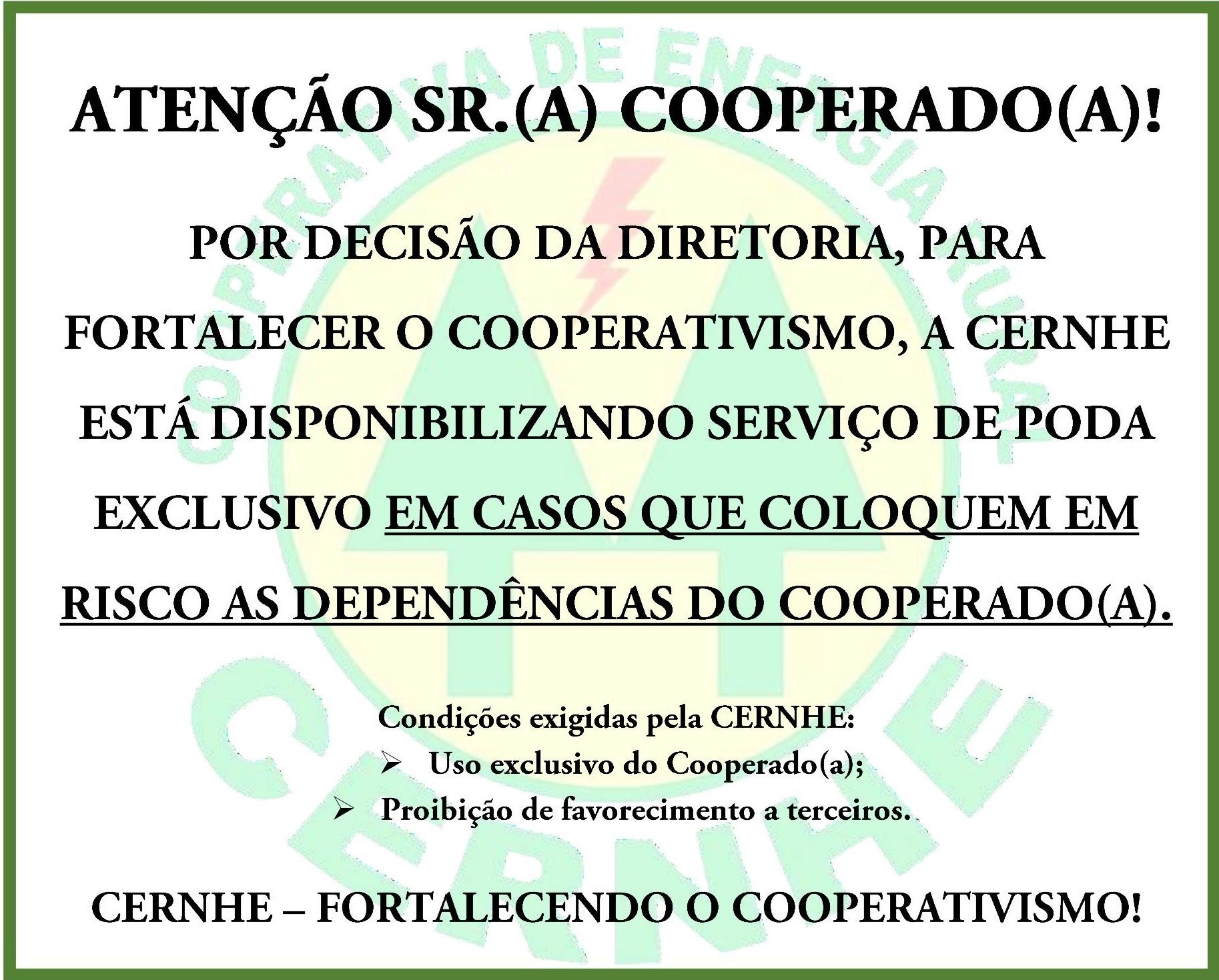 EXCLUSIVO PARA COOPERADOS(AS)