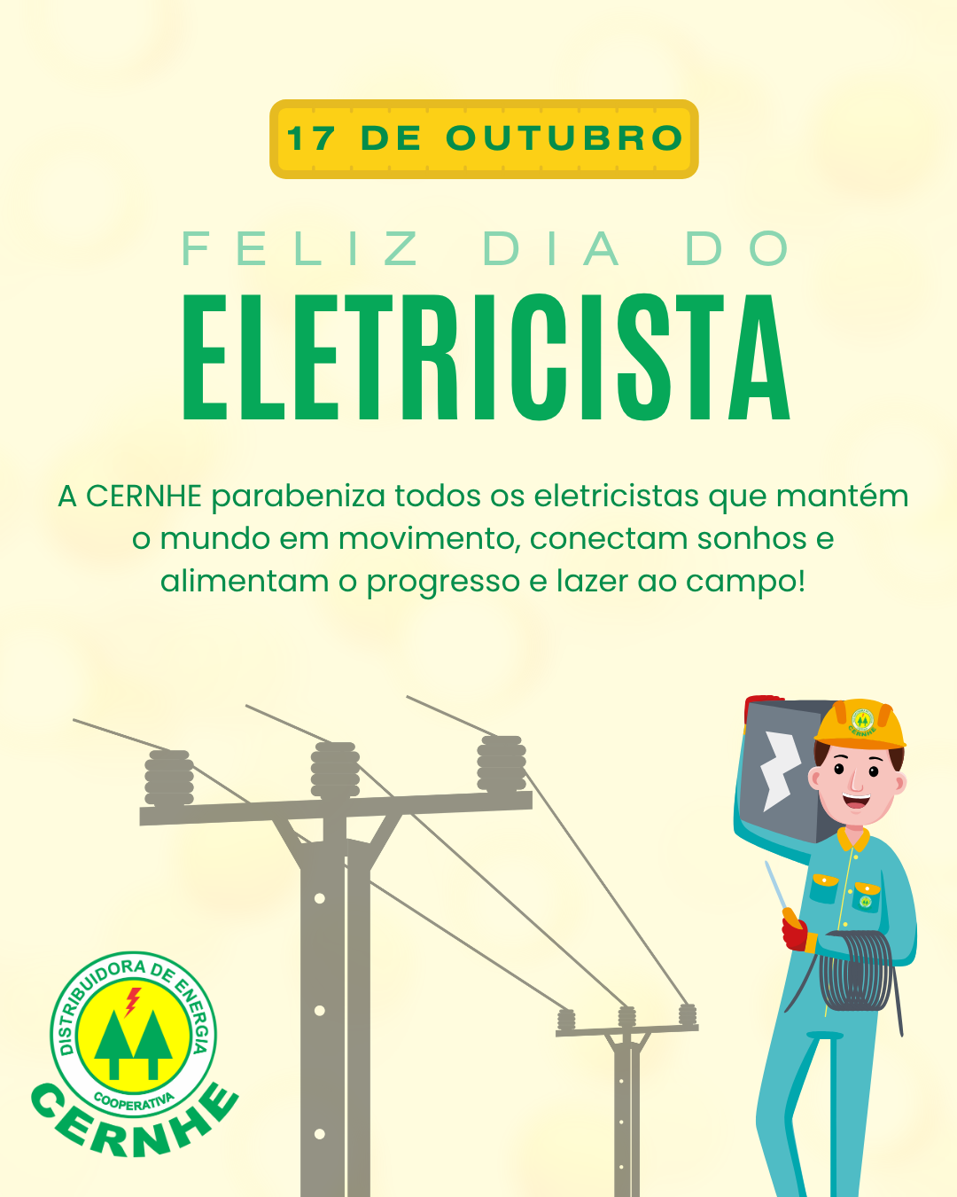17 DE OUTUBRO – DIA DO ELETRICISTA