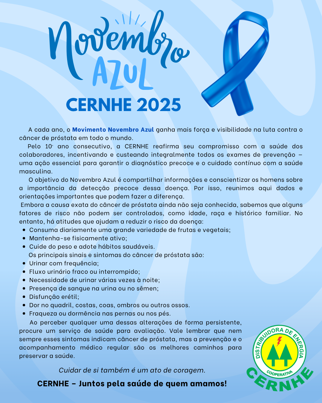 NOVEMBRO AZUL CERNHE 2025
